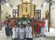 Dekat dengan Masyarakat, Kapolsek Matan Hilir Selatan Gelar “Minggu Kasih” di Gereja Katolik