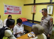 HUMAS POLRES KETAPANG GELAR DONOR DARAH SERENTAK DALAM RANGKA HUT HUMAS POLRI KE-74