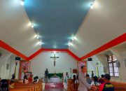 Polsek Sungai Laur Gelar Kegiatan “Minggu Kasih” di Gereja Santo Fransiskus Desa Bengaras