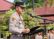 Kapolres Ketapang Pimpin Pelaksanaan Sertijab Pejabat Utama Polres dan Kapolsek Jajaran