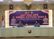 Kapolres Ketapang Pimpin Pelaksanaan Latpra Ops Zebra Kapuas 2025 di Aula Polres Ketapang