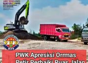 PWK Apresiasi Ormas Petir Perbaiki Ruas Jalan KM 23–KM 26