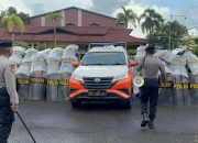 Kasat Samapta Polres Ketapang Pimpin Latihan Dalmas Lanjut di Halaman Mapolres Ketapang