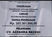 Jembatan Rp251 Juta di Ketapang Diduga Tak Sesuai Spek, Material dan Pondasi Dipertanyakan