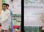 PEMKAB KETAPANG GELAR SAFARI RAMADHAN DI MASJID AL-MUJAHIDIN DESA MEKAR SARI, WABUP KETAPANG SERAHKAN BANTUAN BERAS DAN SANTUNAN ANAK YATIM