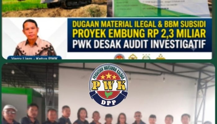Proyek Embung Rp2,3 Miliar BWS Kalimantan I Diselimuti Praktek Culas: Diduga Memakai Material Ilegal dan Solar Subsidi Oknum Dewan